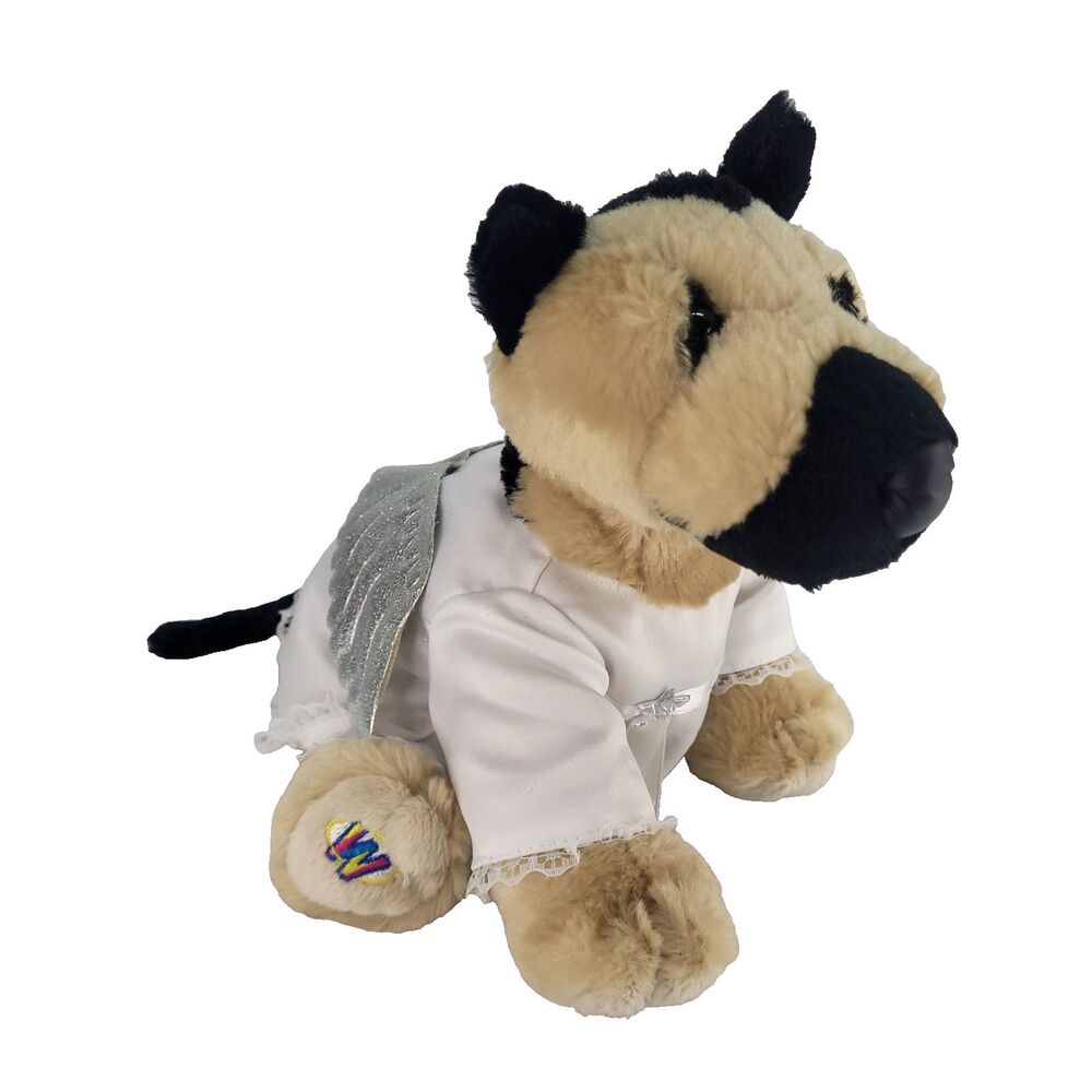 Webkinz‎ German Shepherd Dog Plush 11" Angel Puppy Floppy Posable Stuffed Toy